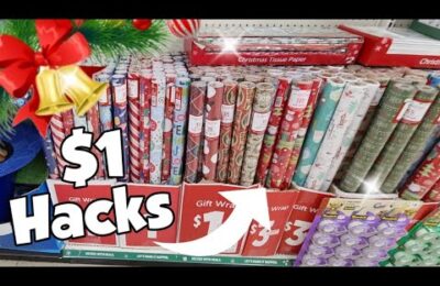 New DOLLAR TREE Christmas Wrapping Paper HACKS + Christmas DIY Crafts