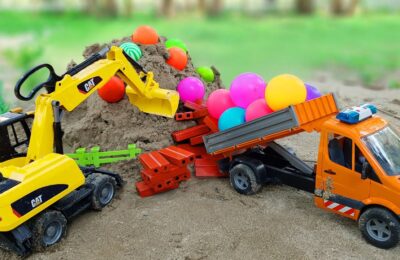 DIY Rescue Vehicle Toys Save Colorful Balls Truck | Kudo Truck Toys